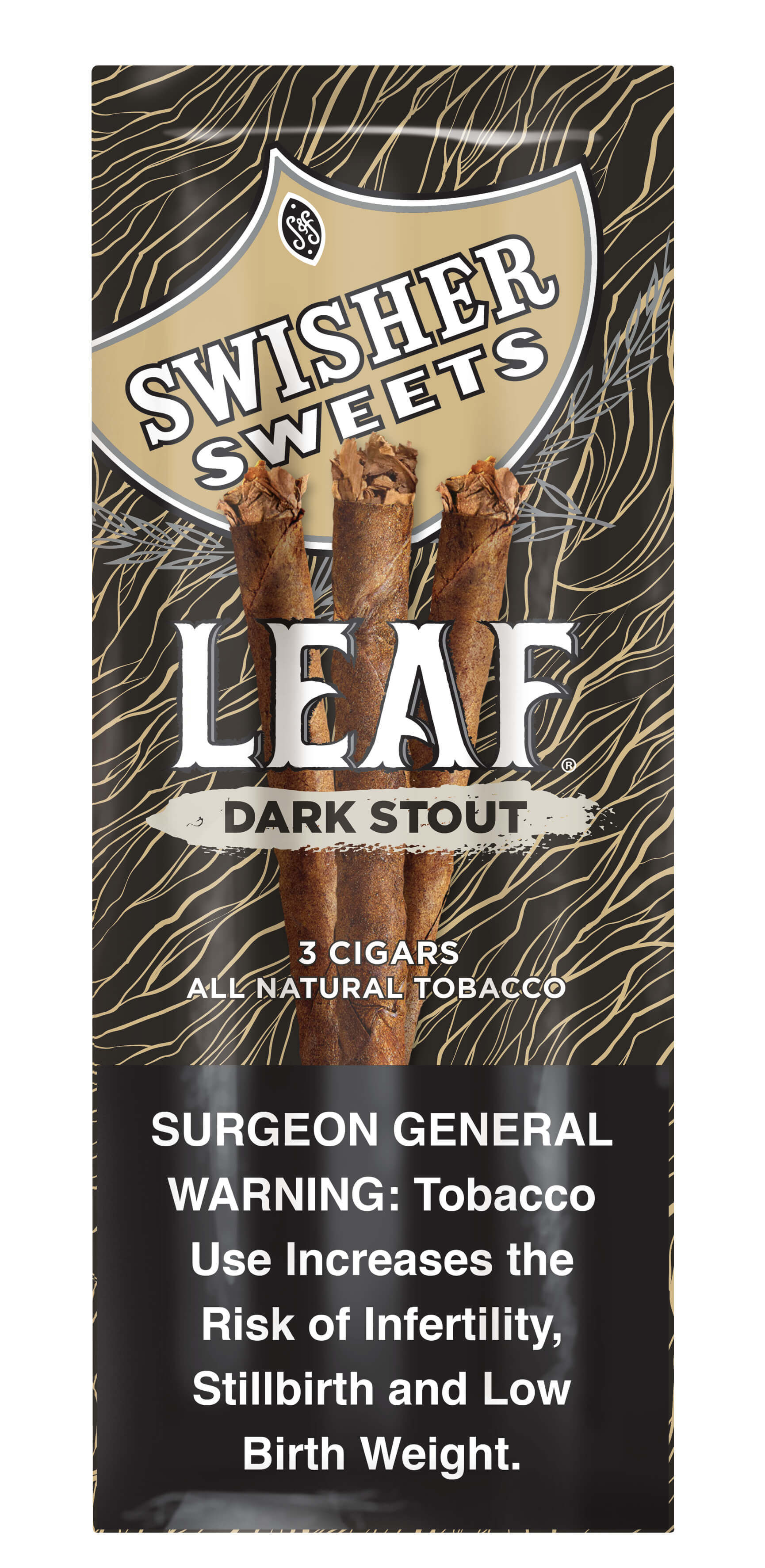 SWISHER SWT LEAF DARK STOUT  10/3CT