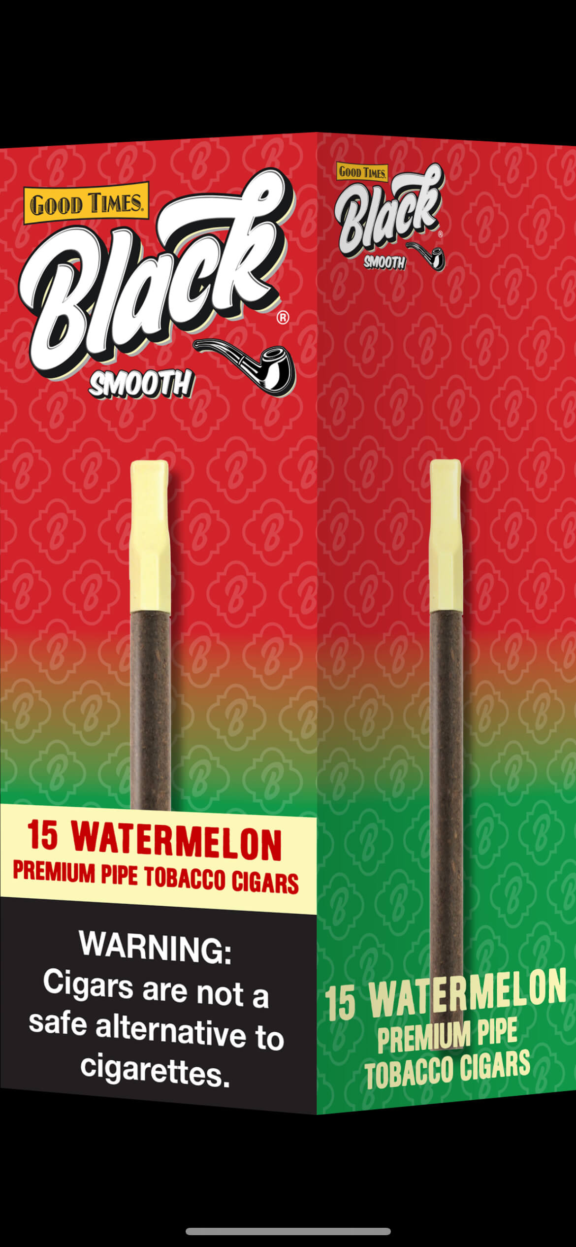 GOOD TIMES BLK TIP WATERMELN 15/1CT