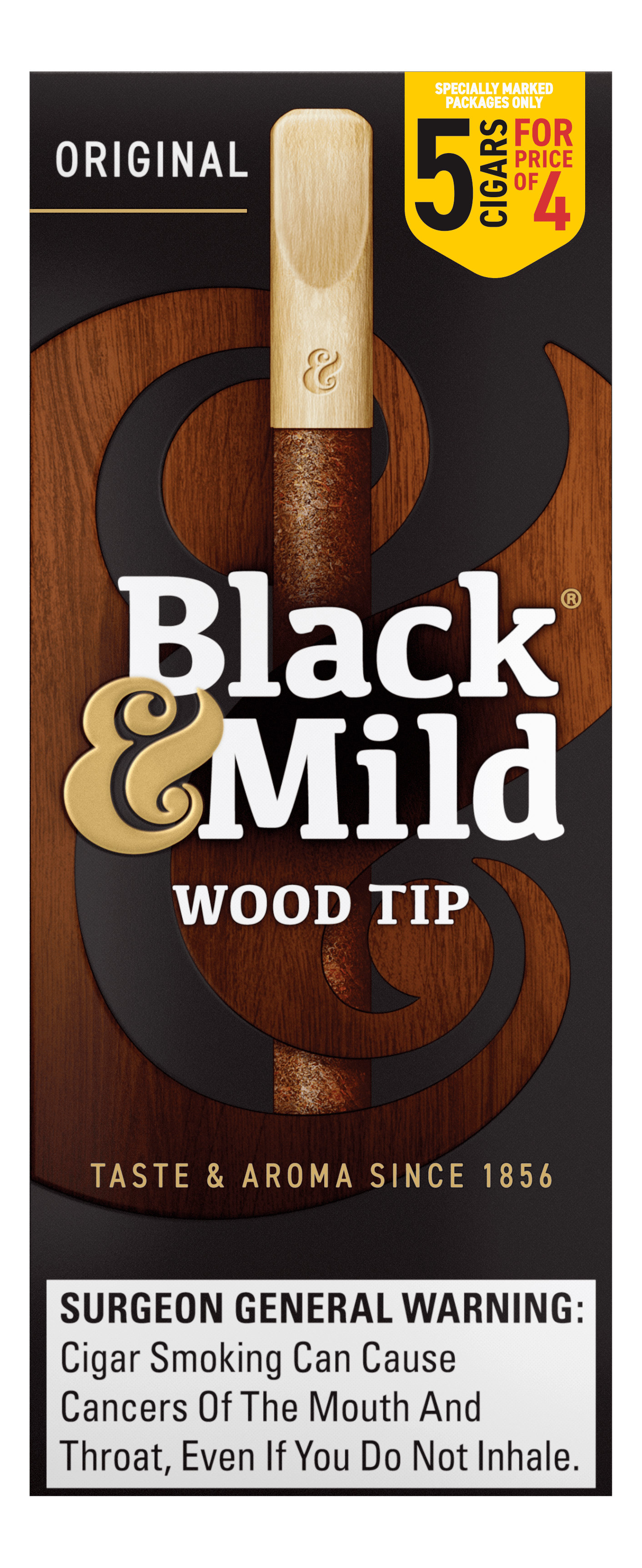 BLACK & MILD ORIG WDTP 5FOR4 10/5PK