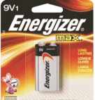 BATTERY ENERGIZER 9 VOLT        1CT