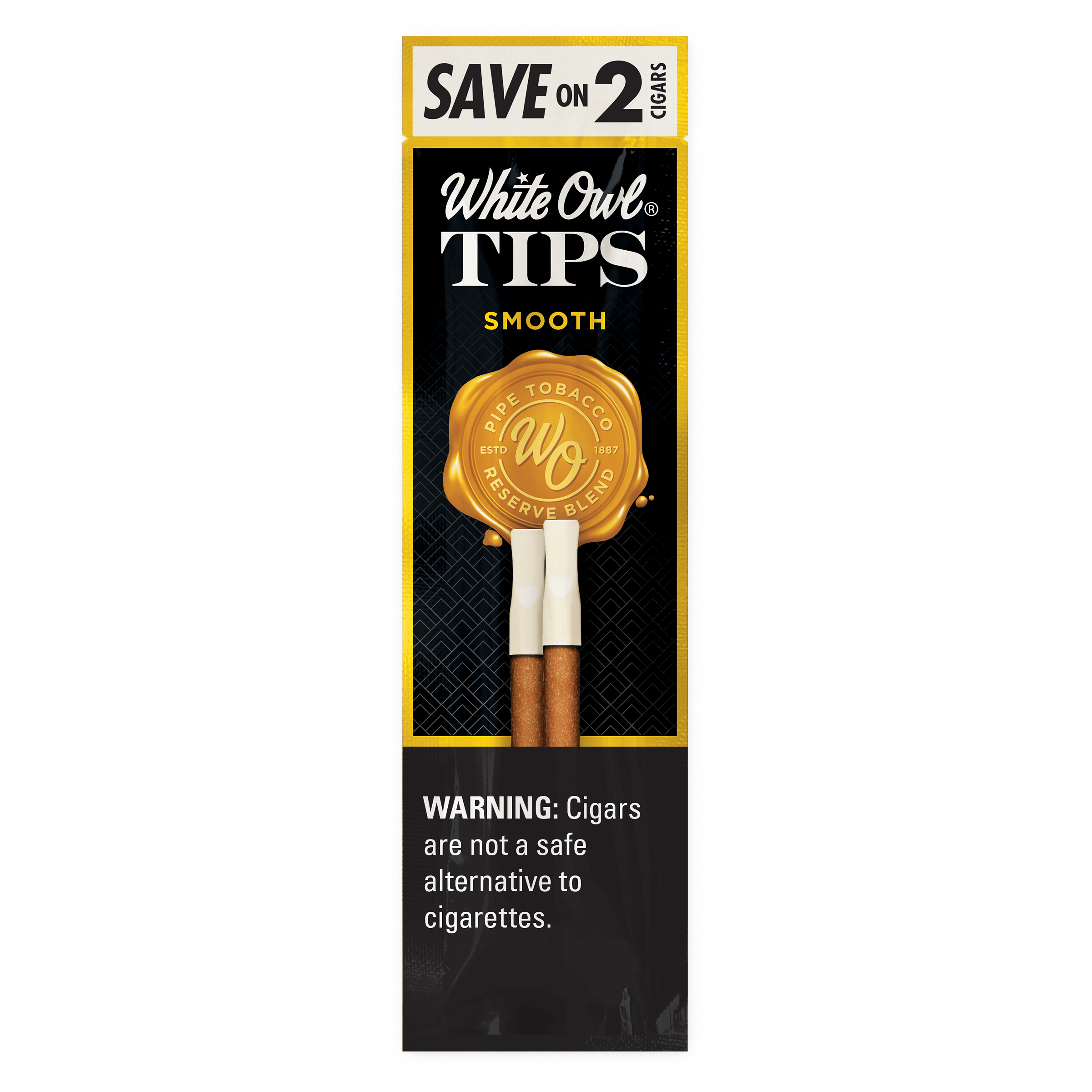 WHITE OWL CIG PLTIP SMOOTH SO2 15CT