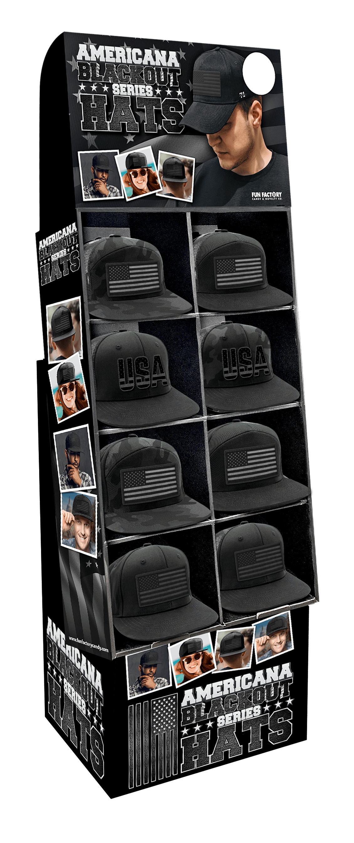 SI HAT AMERICANA BLACKOUT SHPR 32CT