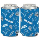 LIONS SCATTERPRINT CAN COOLER  12OZ