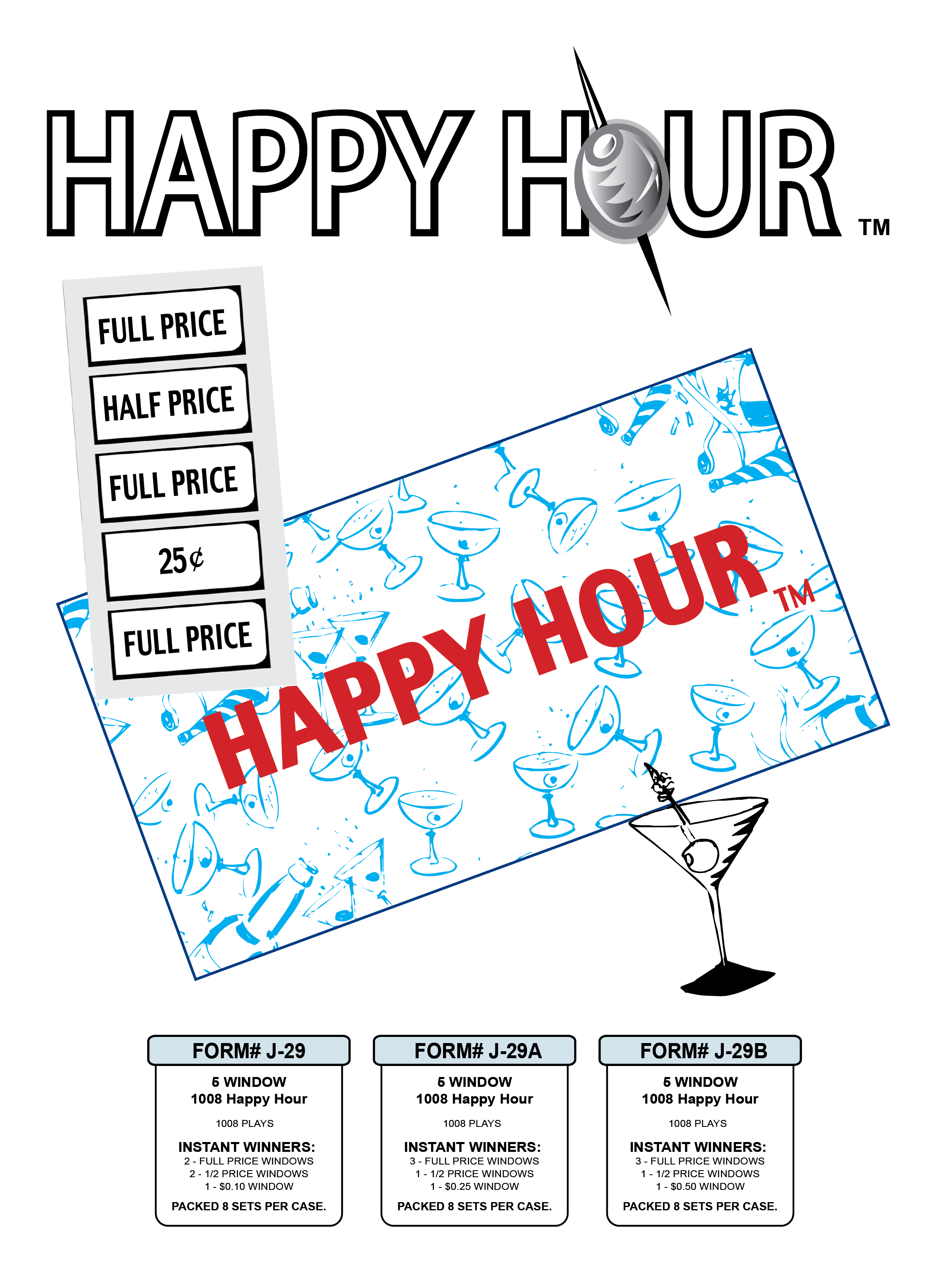 HAPPY HOUR PULL TABS .50 1000 CT